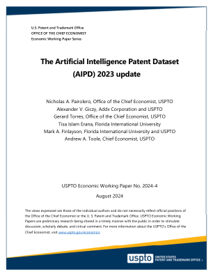 人工智能专利数据集 (AIPD) 2023 年更新